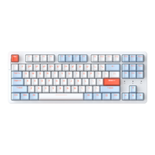达尔优（dareu）A87pro单模客制化游戏机械键盘可插拔轴gasket结构PBT键帽87键RGB背光紫金轴pro-暮云灰