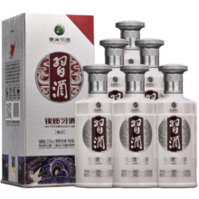 京东百亿补贴、plus会员：习酒 银质习酒 (第三代) 酱香型白酒 53度 500mL 6瓶 含礼品袋