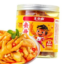 plus会员：王小卤 去骨凤爪 蒜香酸辣味 500g*1桶*4件