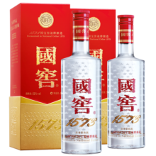 国窖1573【美酒狂欢购】官方浓香型白酒经典装 送礼收藏 新老版本随机发货 52%vol 500mL 2瓶 带礼袋
