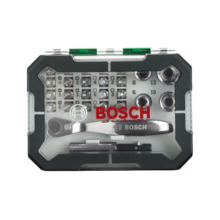 博世（BOSCH）26件棘轮手柄批头套筒套装 塑盒精装