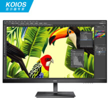 KOIOS K2722UB 27英寸4K Type-C HDR600 窄边框IPS升降旋转专业显示器 黑色