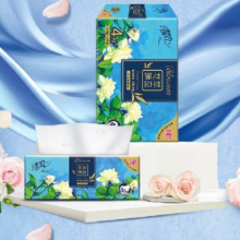 PLUS会员：清风 抽纸 花萃臻品 抽纸系列 4层 80抽16包*3件