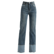 京东百亿补贴： JEANSWEST 真维斯 阔腿牛仔裤女