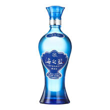 限移动端：YANGHE 洋河 海之蓝 蓝色经典 旗舰版 52%vol 浓香型白酒 520ml 单瓶装