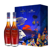 plus会员、京东百亿补贴：马爹利（Martell）洋酒 名士干邑白兰地 350ml*2 PLUS礼盒 女神节送礼