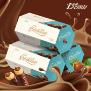 Le conté 金帝 珍爱榛仁巧克力棒夹心饼干156g*3网红休闲零食送女友节日礼物