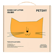 petshy豆腐混合猫砂 惊奇猫沙强效除臭低尘去味配方升级奶香味 可冲厕 惊奇猫砂|奶香味2.5kg*1包
