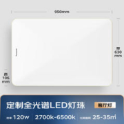 京东PLUS：Panasonic 松下 HHLAZ6078LS 全光谱金边明畔客厅吸顶灯 120W