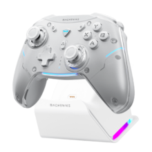 机械师G5pro MAX无线蓝牙游戏手柄 steam手柄-含充电底座-白