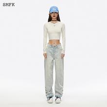 SMFK 黑夜之花舞蹈打底衣打底上衣ULS04B/ULS04W 天空白 M