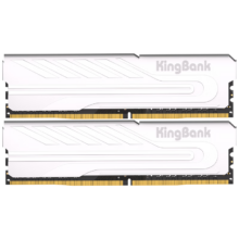 PLUS会员：KINGBANK 金百达 银爵系列 DDR4 3200MHz 台式机内存 马甲条 银色 32GB（16GBx2）
