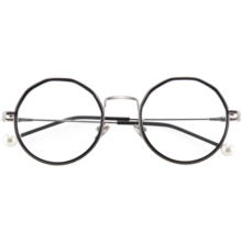 万新（WAN XIN） 近视眼镜防蓝光辐射非球面现片配眼镜框男女0-1500度配成品眼镜 金属全框60063DG枪色 1.74多屏防蓝光镜片（近视酷薄）