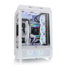 Thermaltake（Tt）The Tower 500 白色 国际版 机箱水冷电脑主机（三面玻璃/全景视觉/海景房/手办展示窗）