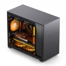 乔思伯（JONSBO）松果D31 标准版黑色 MATX机箱（双360冷排/ATX电源/Type-c Gen2 10Gbps+/垂直风道/长显卡）