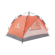 探路者（TOREAD）帐篷 户外露营防泼水便携全自动双人速开帐篷 橘子橙/水粉色 均码
