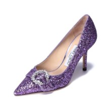 周仰杰（JIMMY CHOO ）女士尖头高跟鞋单鞋紫色 SARESA 85 ZXV 221 PINK VIOLET4299元