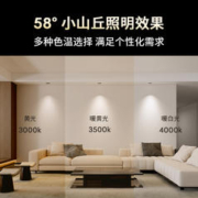 lipro 嵌入式筒灯天花灯射灯客厅吊顶黑杯防眩护眼筒灯玄关过道灯