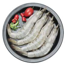 京东百亿补贴，PLUS会员:禧美海产 厄瓜多尔白虾 净重1.8kg（加大号75-90只 ）