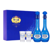 京东百亿补贴：洋河 蓝色经典梦之蓝M6 52度 500ml*2瓶 礼盒装