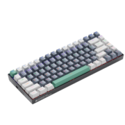 机械师K500机械键盘 84键PBT透光键帽游戏键盘 笔记本电脑键盘台式机游戏有线键盘顺丰  K500-84键-青轴-灰色