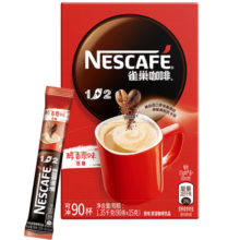 雀巢（Nestle）咖啡1+2原味速溶咖啡  三合一微研磨咖啡粉 低糖浓郁奶香 原味90条 1350g