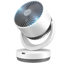 艾美特（AIRMATE）空气循环扇家用节能遥控迷你小风扇台式小巧桌面扇涡轮循环对流大风量摇头轻音低噪整屋循环电风扇 【强劲风力】白色机械CA15-X28