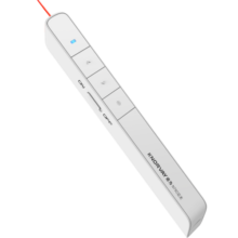 诺为 100米遥控智能充电翻页笔PPT多功能激光笔360°全向投影笔电子笔演示器 N75 红光 白色