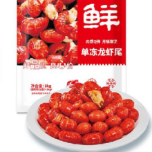 京东百亿补贴、plus会员：鲜京采 单冻无冰小龙虾尾（一级）去冰净重 大号 原味 1kg