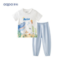 PLUS：aqpa 夏季纯棉短袖套装