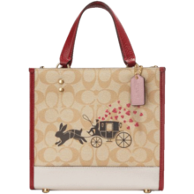 蔻驰（COACH）奢侈品女士兔年限定新年款托特包斜挎手提包CF404 品牌授权直供