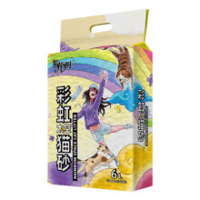 陪伴岁月 活性炭豆腐猫砂 猫咪用品无尘除味易结团可冲厕所宠物猫沙 彩虹太空猫砂