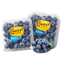 需首购：好媛好宇云南蓝莓 生鲜新鲜水果礼盒 125g*4盒精选大果15-18mm