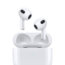 Apple/苹果 AirPods (第三代) 配MagSafe无线充电盒 苹果耳机 蓝牙耳机 适用iPhone/iPad/Watch/Mac