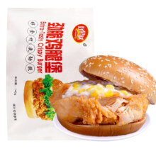 需首购、PLUS会员: 好思味 鸡腿堡香辣味 140g*5袋