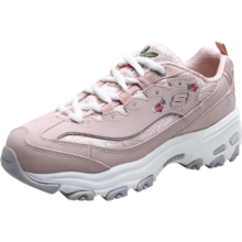 斯凯奇（Skechers）老爹鞋女士熊猫鞋刺绣厚底内增高小白鞋子休闲百搭季 11977-粉红色/LTPK 38.5