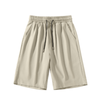 真维斯 夏季短裤男冰丝薄款 五分裤GW 卡其#ZS纯色 L