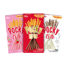 格力高(glico)百奇系列 百奇组合休闲零食160g(3盒) 下午茶小吃涂层饼干棒