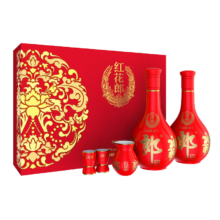PLUS会员：郎酒红花郎10 双支礼盒装 酱香型 白酒 53度 500ml*2瓶