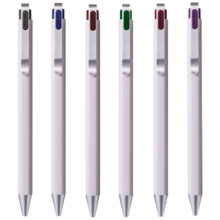 樱花 六色の黑按动中性笔 0.4mm 摩卡黑 10支整盒 Ballsign iD 商务办公会议笔