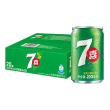 7-Up 七喜 百事可乐 七喜柠檬味 碳酸饮料迷你罐200ml*20听
