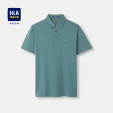 PLUS会员：HLA海澜之家  男款短袖polo衫