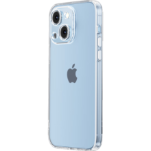 品胜 适用苹果14手机壳 iphone14手机壳防摔保护套镜头全包抗指纹网红男女款简约软壳  透明
