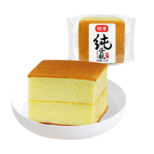 桃李纯蛋糕 营养早餐34%鸡蛋手撕小面包下午茶糕点心零食120g*6袋