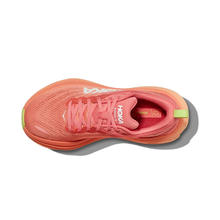 HOKA ONE ONE 男女款 Bondi 8邦代8 缓震慢跑鞋 珊瑚红/木瓜绿 8