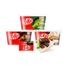 KitKat雀巢奇巧牛奶榛子抹茶黑巧克力零食120g*5夹心饼干白巧礼物