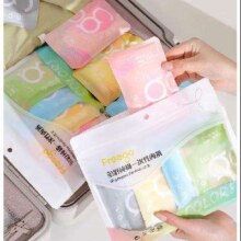 plus，需首购：Freego 女士 纯棉彩色一次性内裤 5条装