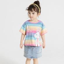 杰里贝比 夏季婴幼儿童女童童装衣服上衣