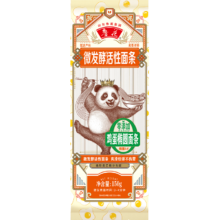 plus会员:鲁花熊猫 鸡蛋椭圆面条150g*4袋