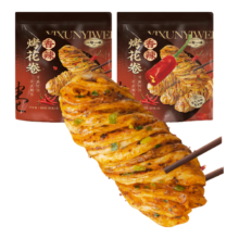 需首购、PLUS会员: 一旬一味 香辣烤花卷 340g（4个）*2袋装